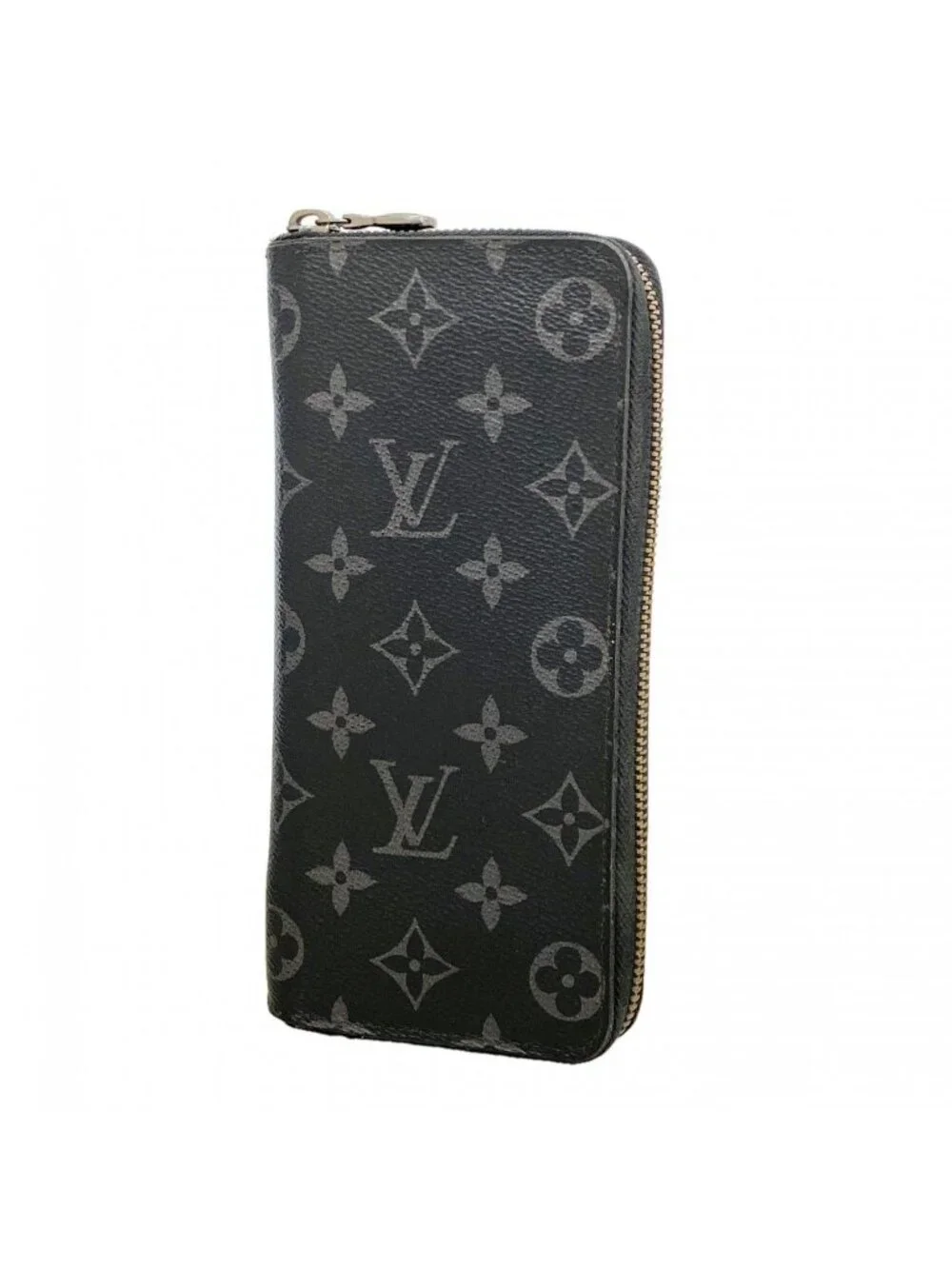 Louis Vuitton Wallet Monogram Eclipse Zippy Vertical Black